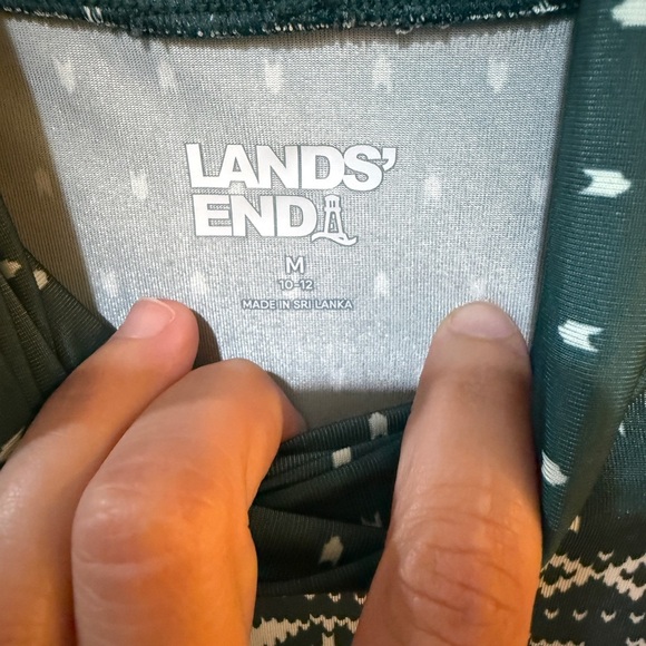 Lands' End Women's Dark Green Therma skin heat turtleneck undershirt - Picture 3 of 5